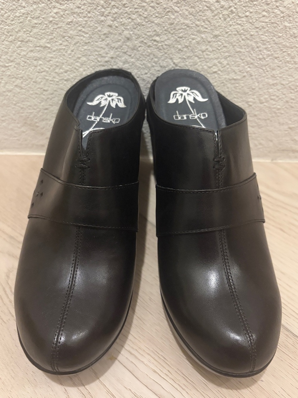 Dansko Black Slip-On Mule Loafers